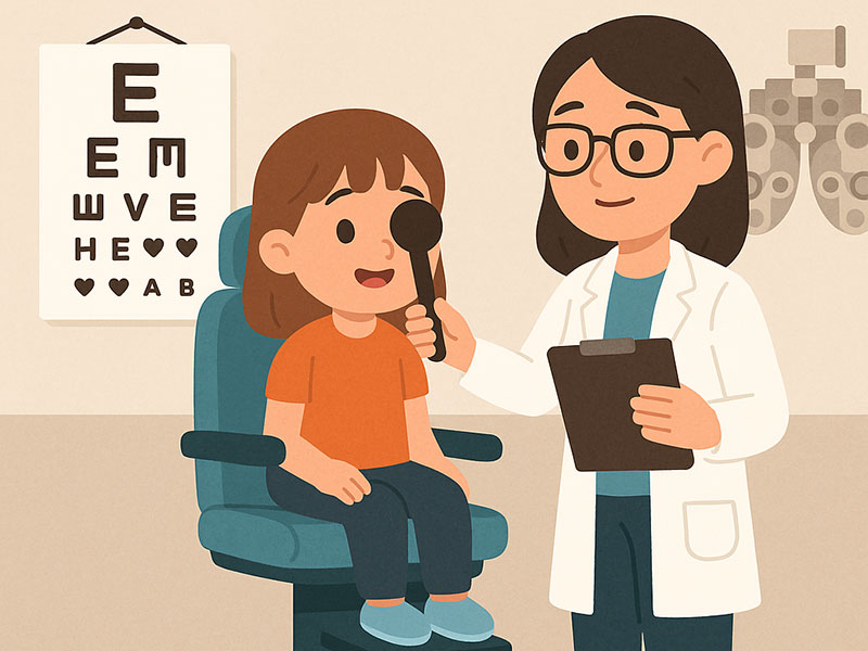 Child's first eye exam